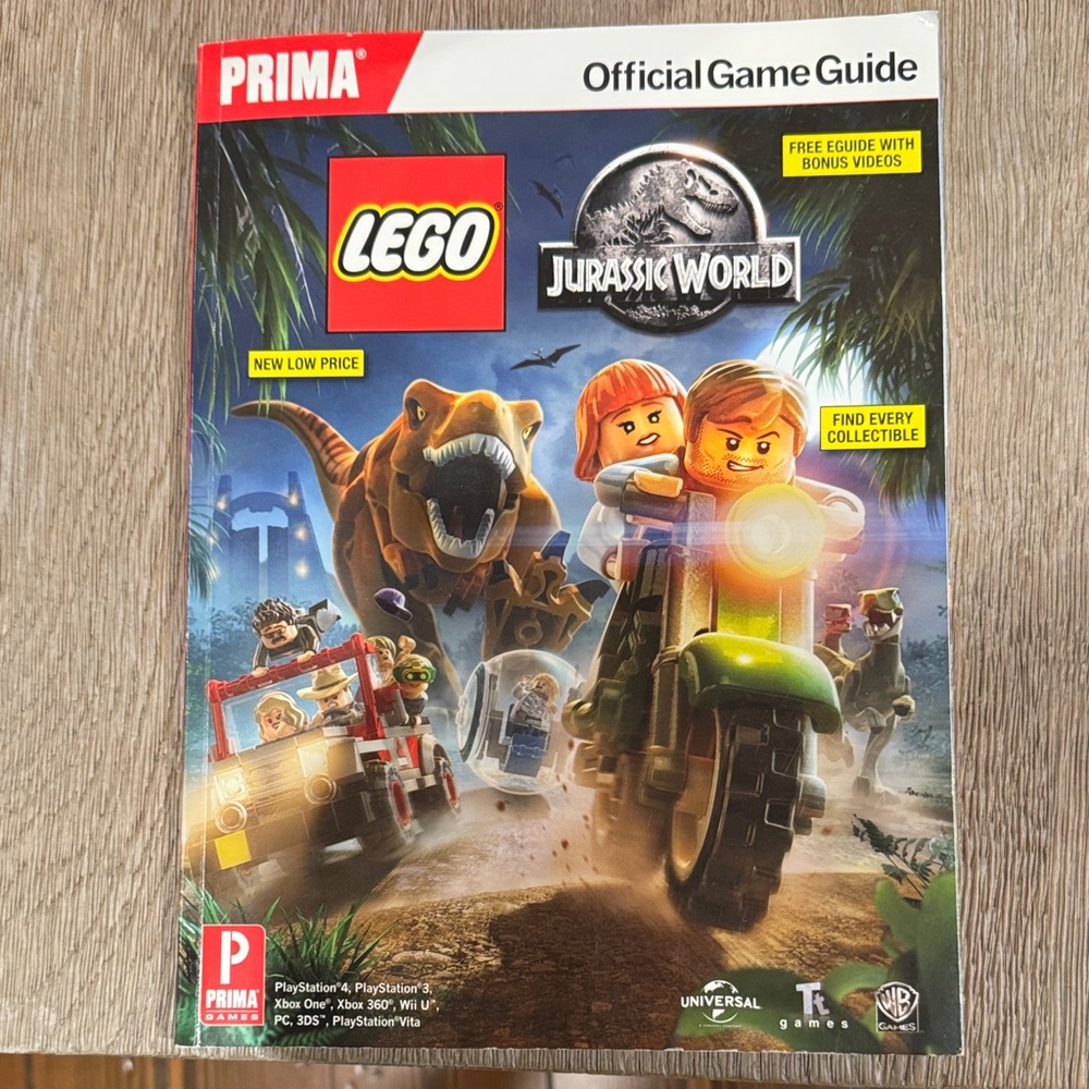 LEGO Jurassic World Adventure Guide - Red and Blue Cover